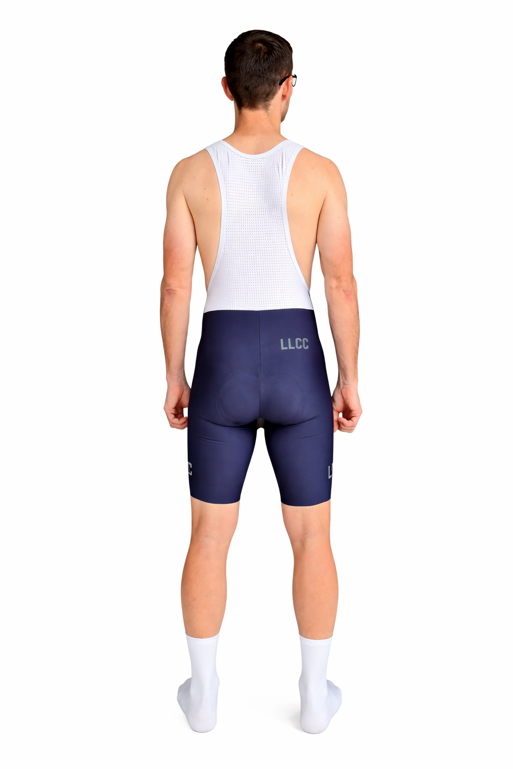 LLCC Mens Bib Shorts Black and Navy