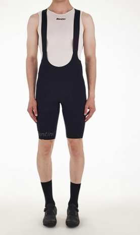 Santini UNICO NERO MENS BIBSHORTS