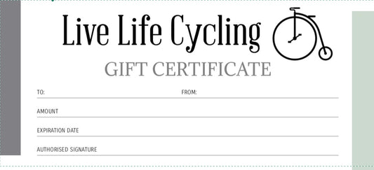 Live Life Cycling Gift Card