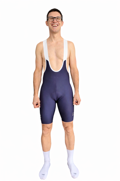 LLCC Mens Bib Shorts Black and Navy