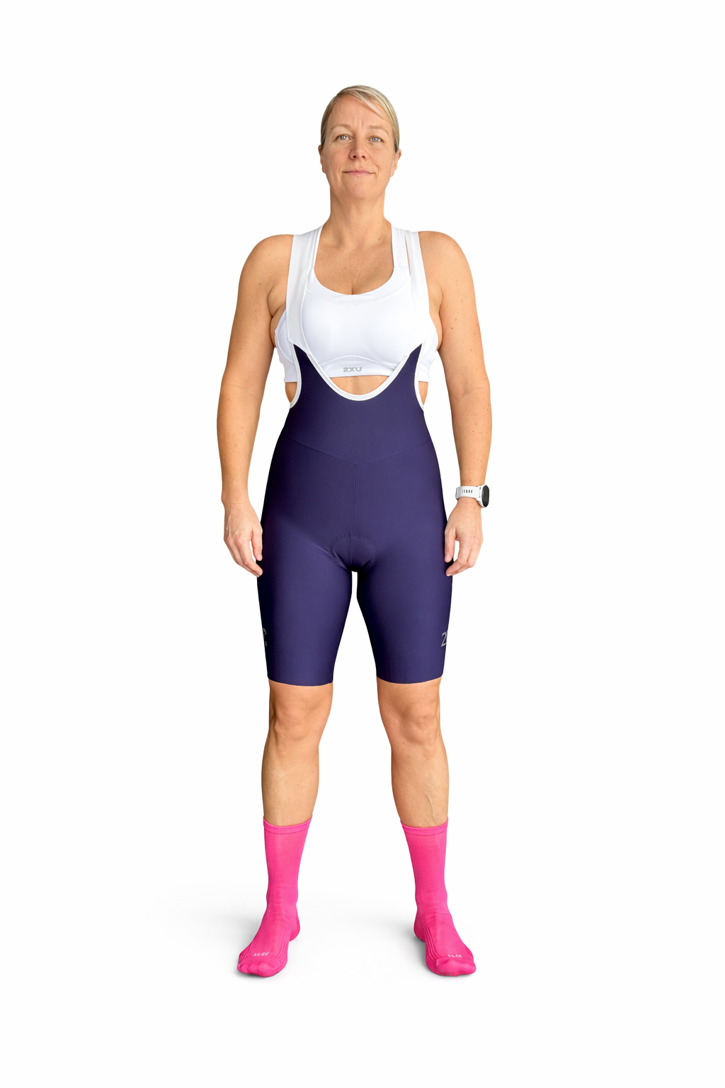 LLCC LADIES BIB BLACK AND NAVY