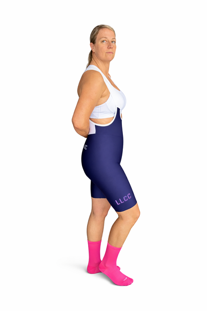 LLCC LADIES BIB BLACK AND NAVY