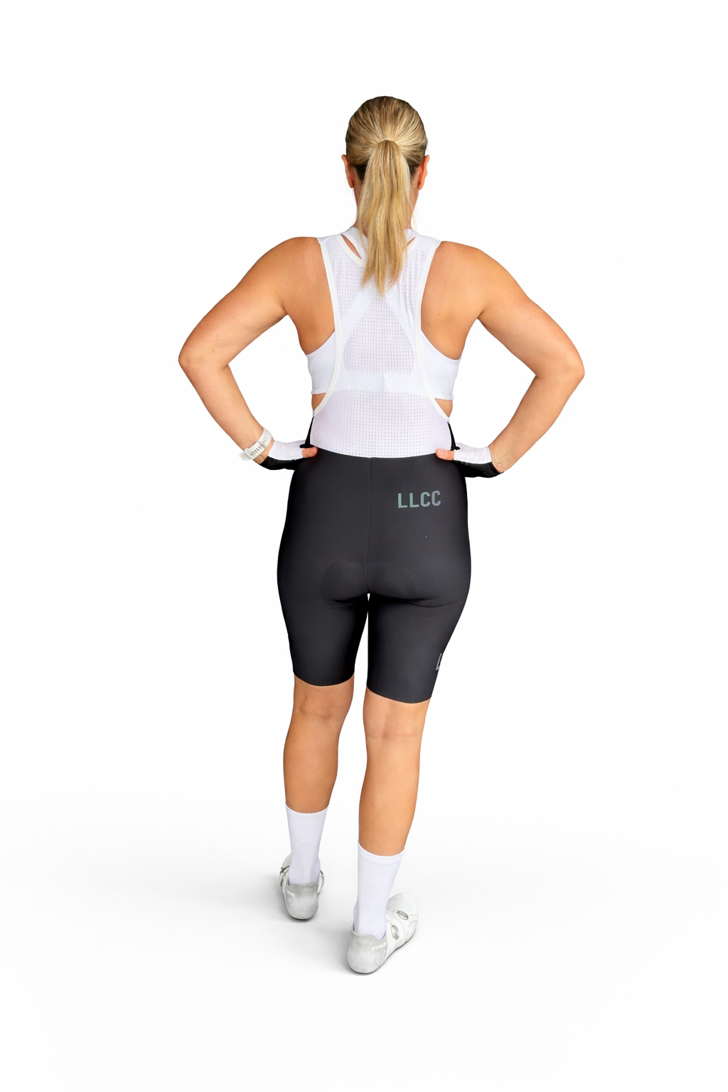 LLCC LADIES BIB BLACK AND NAVY