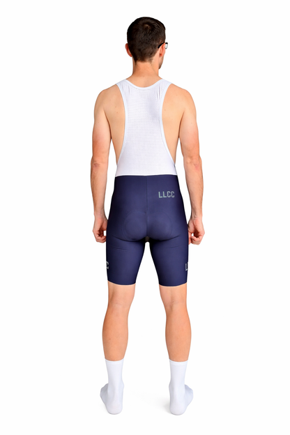LLCC Mens Bib Shorts Black and Navy